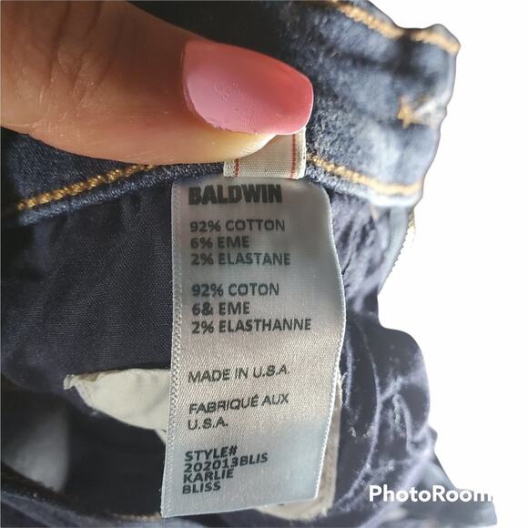 Baldwin | Karlie High Rise Cropped Skinny Jeans in Bliss | Size 25 - Picture 8 of 9